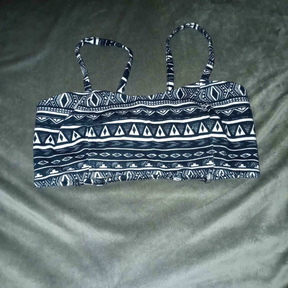 Forever 21 tribal crop top